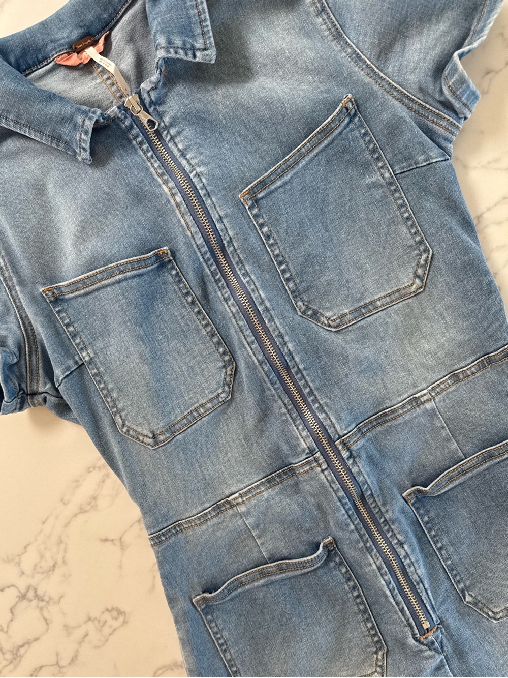 Free People CRVY Lennox Shortsuit - Love Letters - Size 8 - Picture 3 of 7